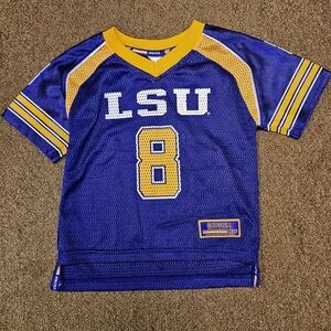 Colosseum Kid's Unisex LSU Jersey, Purple/Gold, Like New - Size 3T